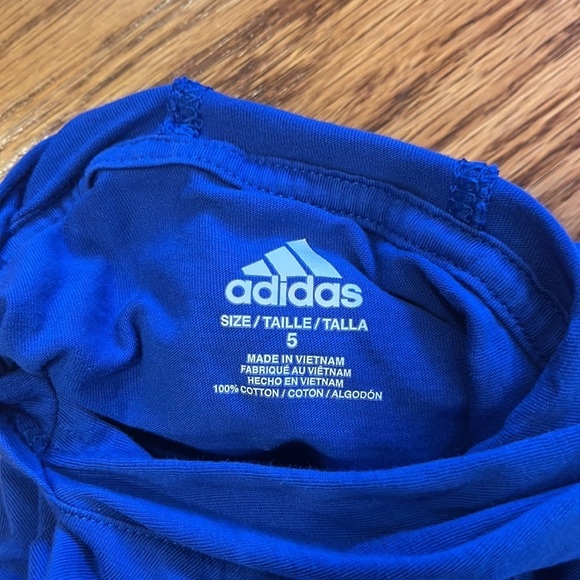 Adidas Boy’s Blue Hoodie Size 5 - Picture 3 of 5